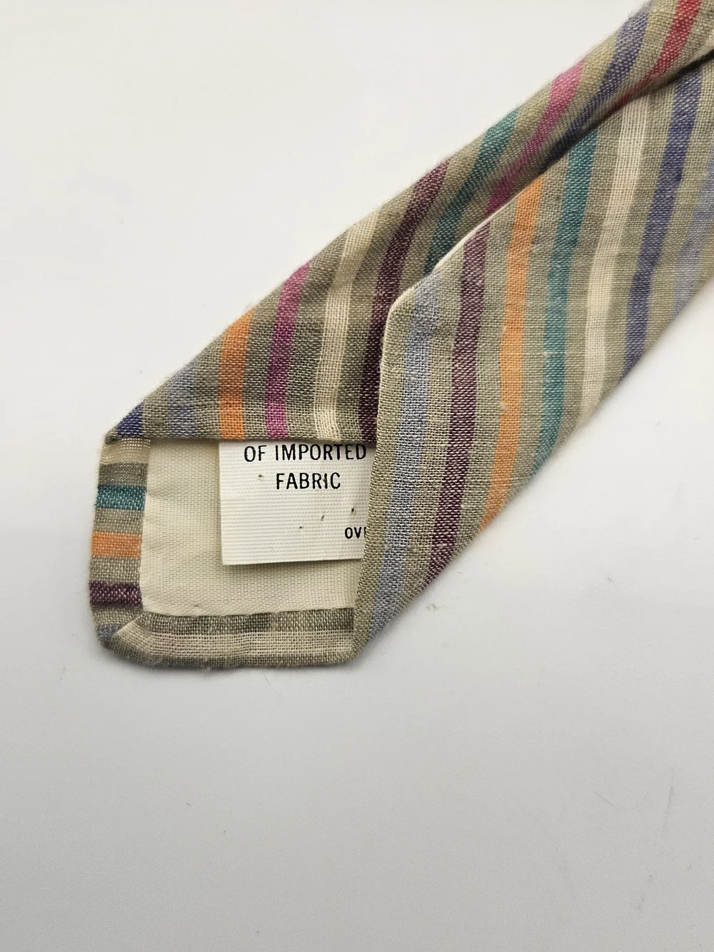 Cotton Striped Pastel Multicolor Men's Tie -By Pen West #4106